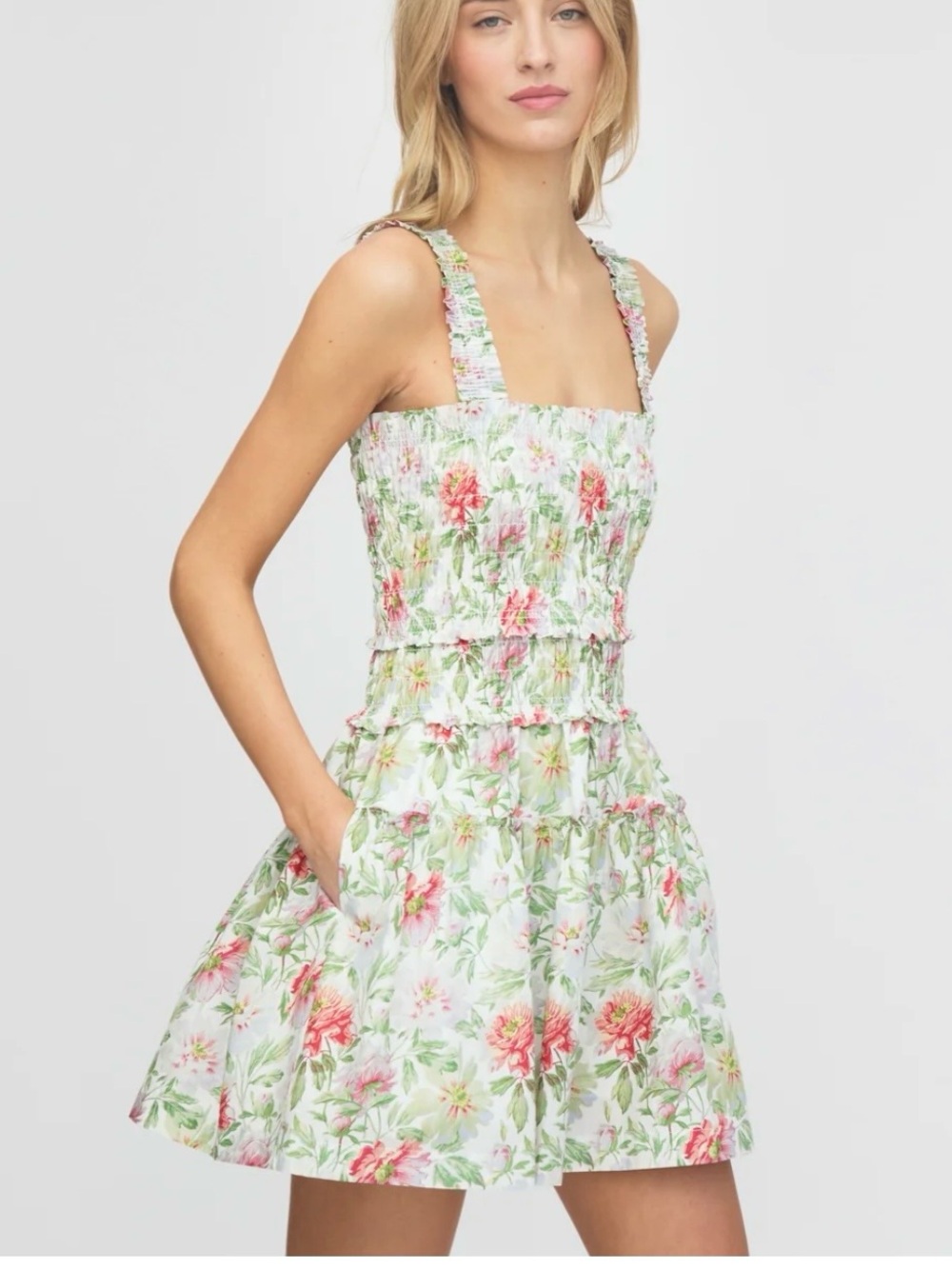 The Azalea Mini Nap Dress - Peony Chintz